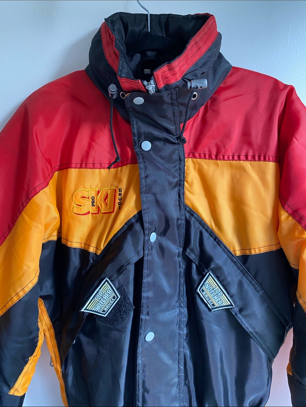 Vintage Men’s 90’s Brugi Italy Ski Suit Top Notch Colourblock One Piece Size 54